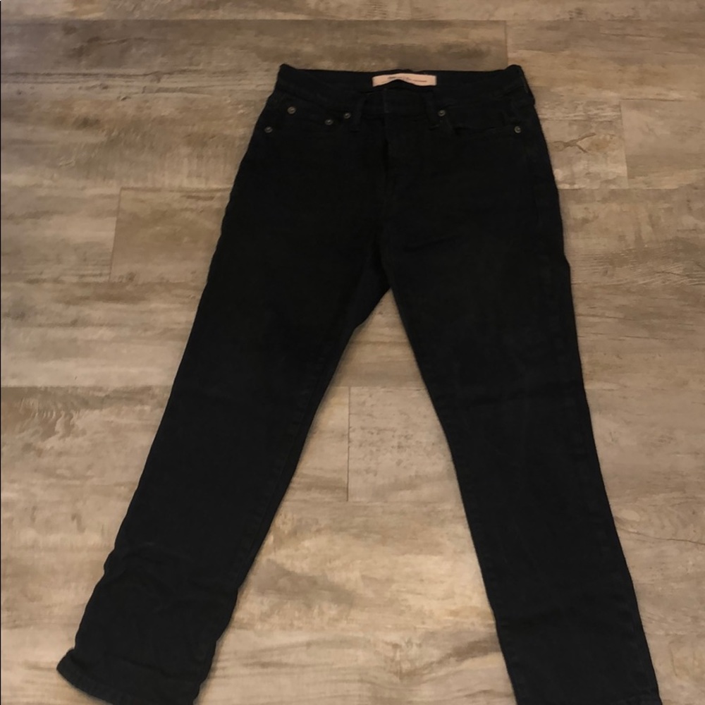 GAP Size 26 best girlfriend jeans black